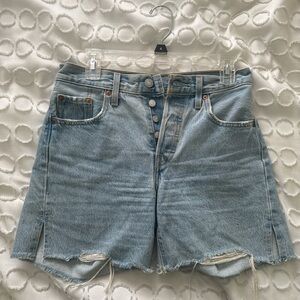 Levi's Women's Light Blue Denim Shorts